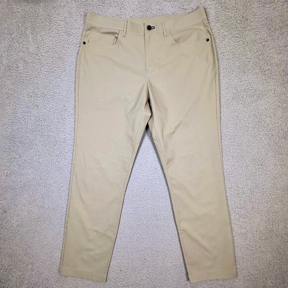 Public Rec Workday Chino Pants Men's 34/30 Sand Stretch Casual Preppy Office - Picture 10 of 16
